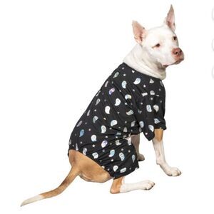 Vibrant Life, Dog Clothes, Ombre Ghost Halloween Pet Pajama, Black, Size Small